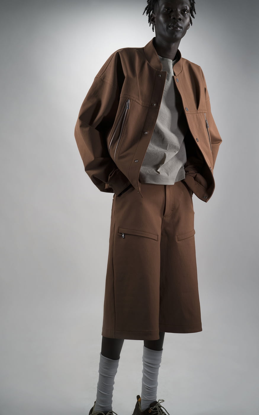 Modern Trucker Style Jacket – Stretch Shell Fabric